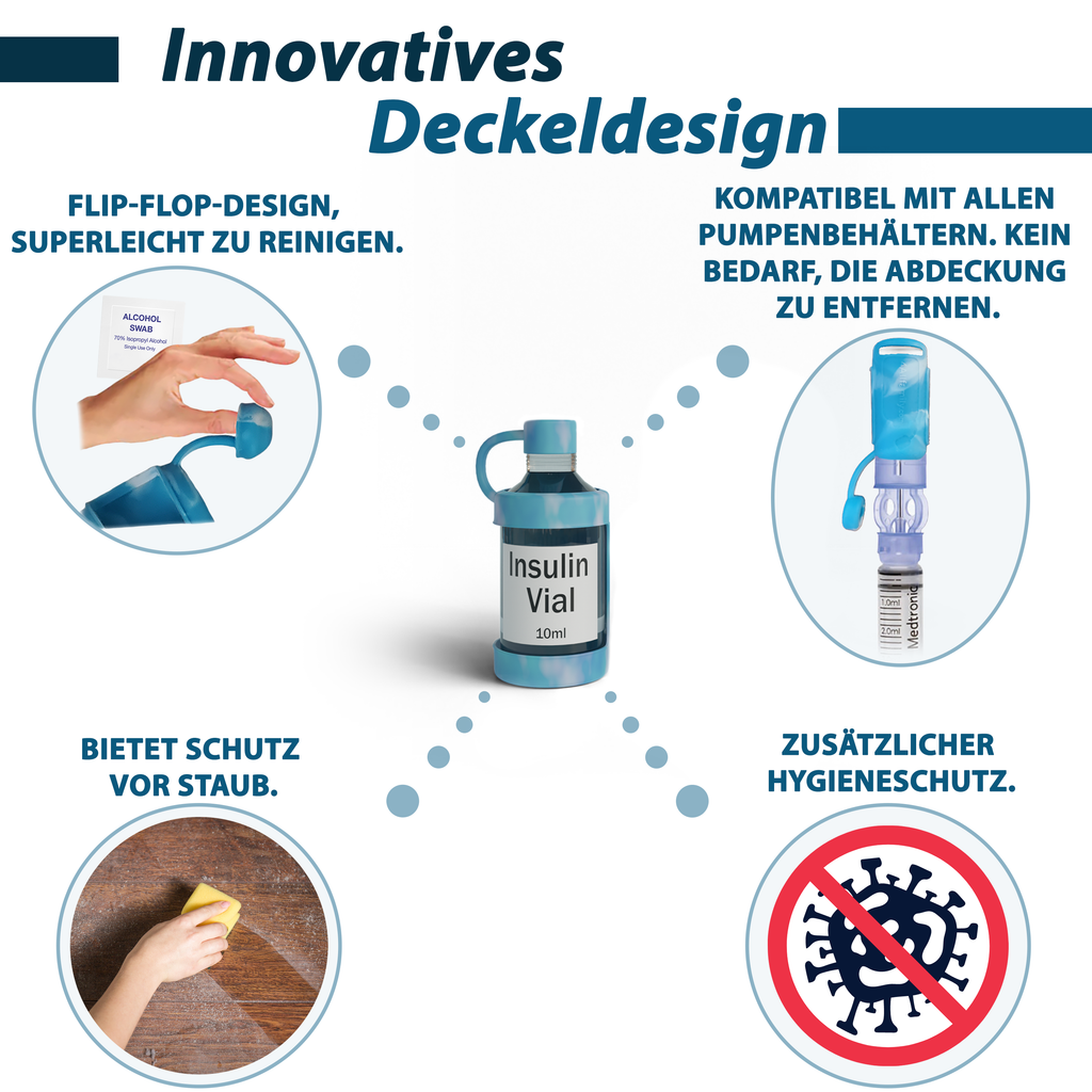 4AllFamily Insulinfläschchen Schutzhüllen - Designübersicht