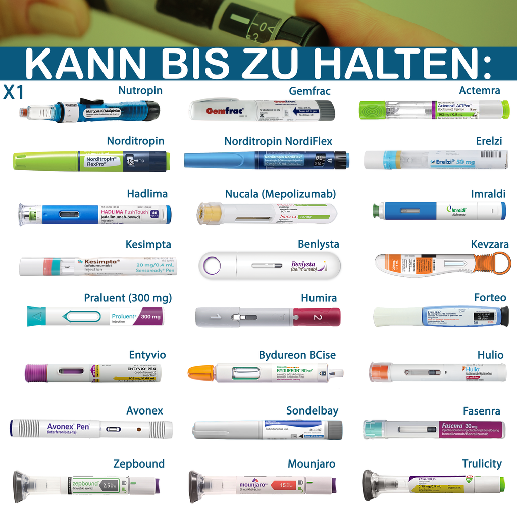  4AllFamily Nomad tragbare Kühltasche für Insulin & Medikamente - Aufbewahrungsübersicht 2